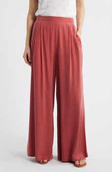 Pleated Wide Leg Palazzo Pants