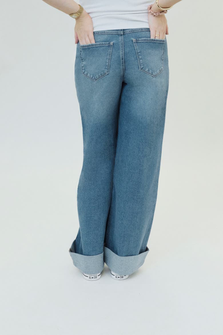 Over the Bump Wide Leg Maternity Jeans, Alternate, color, PAIGE