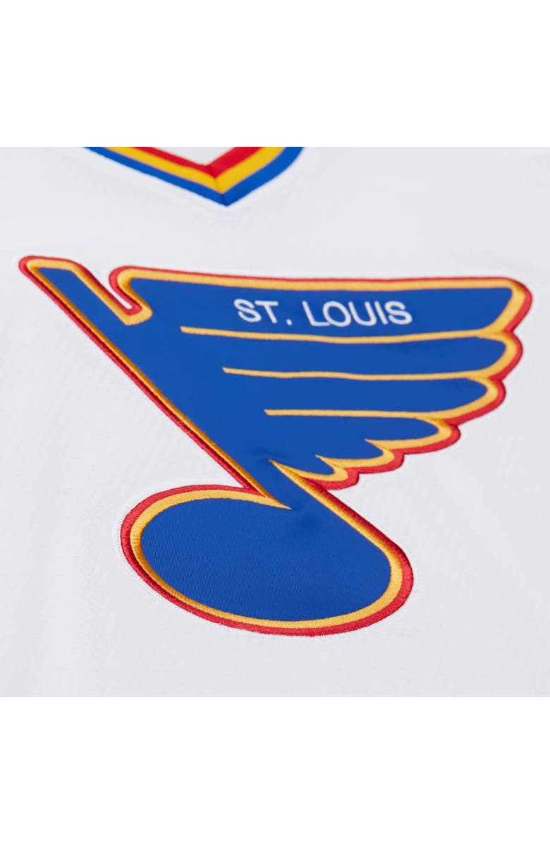 Mitchell & Ness Men's Mitchell & Ness Brett Hull White St. Louis Blues 1990-91 Power Play Jersey, Alternate, color, White