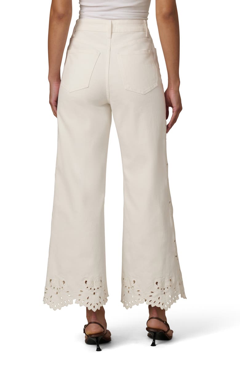 Joe's The Mia Embroidered High Waist Ankle Straight Leg Jeans, Alternate, color, Ecru Floral