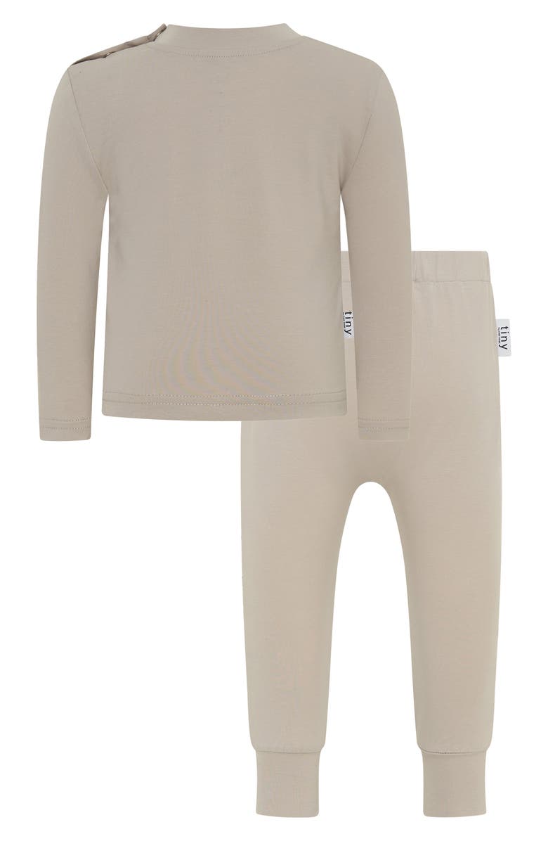 TINY by TINY TRIBE Cool Banana Long Sleeve Shirt & Pants Set, Alternate, color, Grey