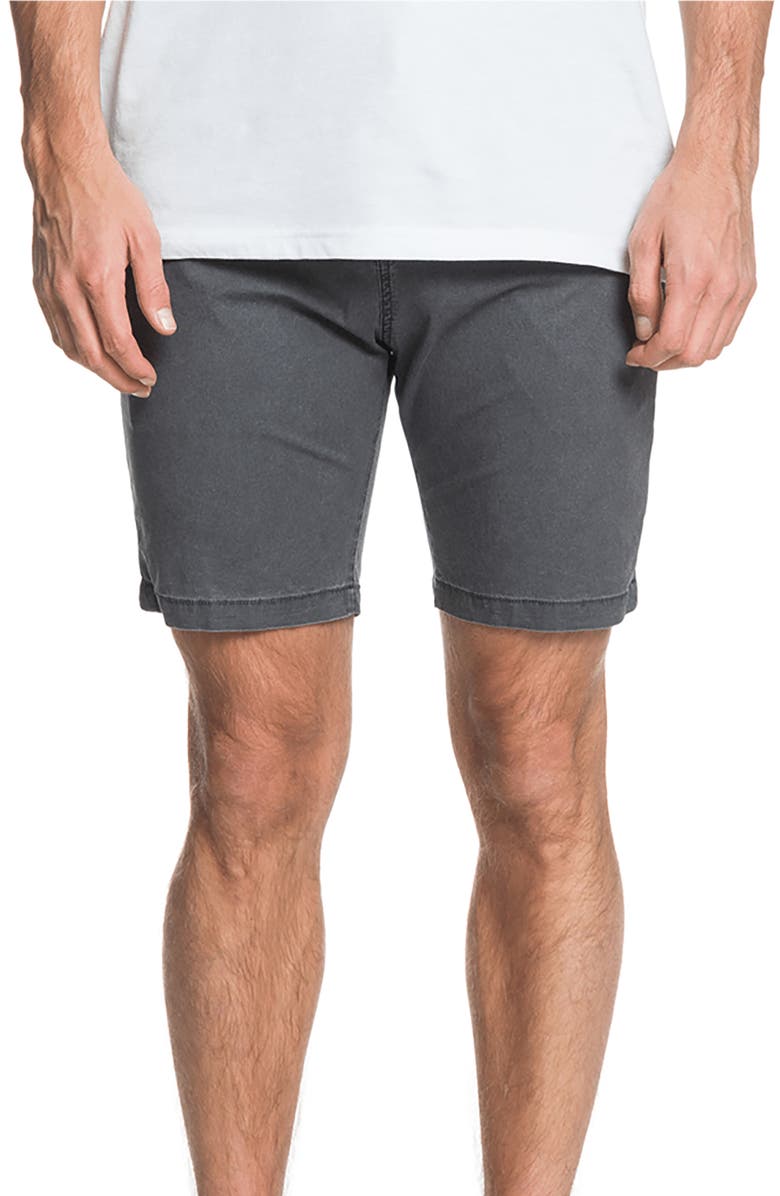 Quiksilver Flux Flat Front Chino Shorts, Main, color, 