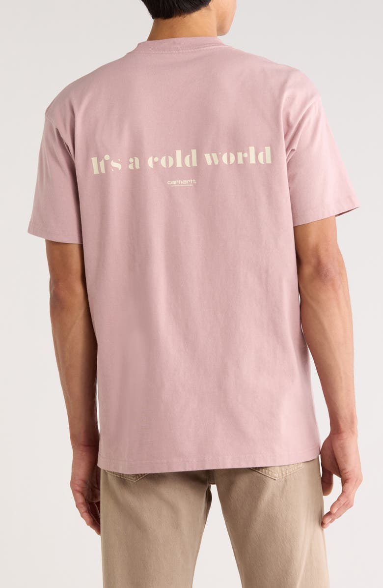 Carhartt Work In Progress Cold World Organic Cotton Graphic T-Shirt, Alternate, color, Glassy Pink