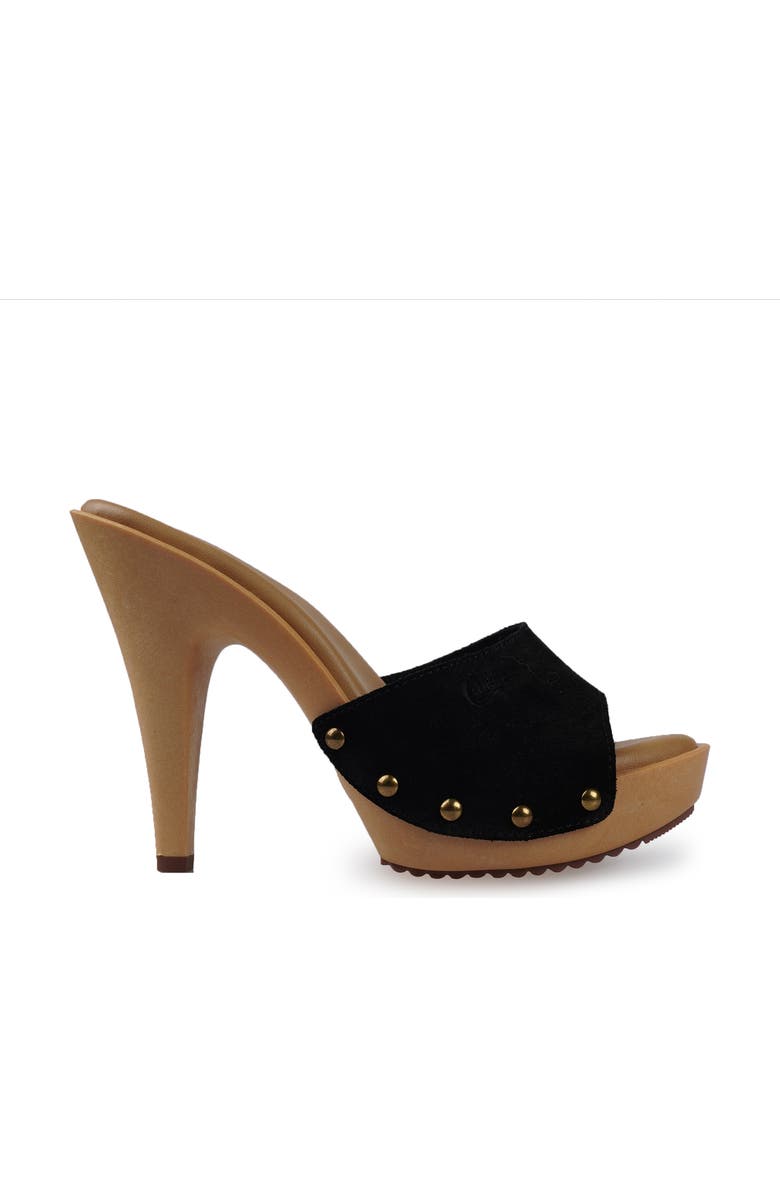 Candie's Viviana Platform Sandal, Alternate, color, Black Suede