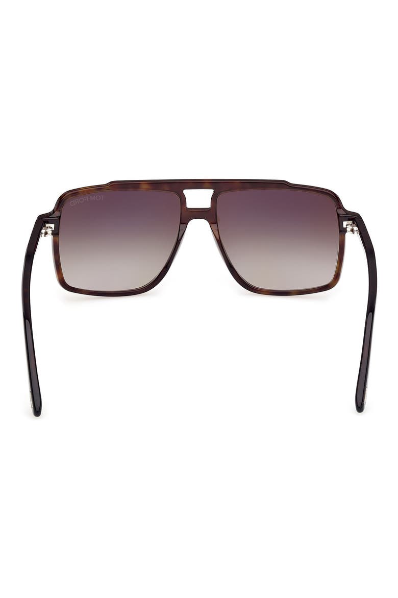 Kemp 59mm Navigator Sunglasses, Alternate, color, HAVANA ECO / T LOGO / GREEN