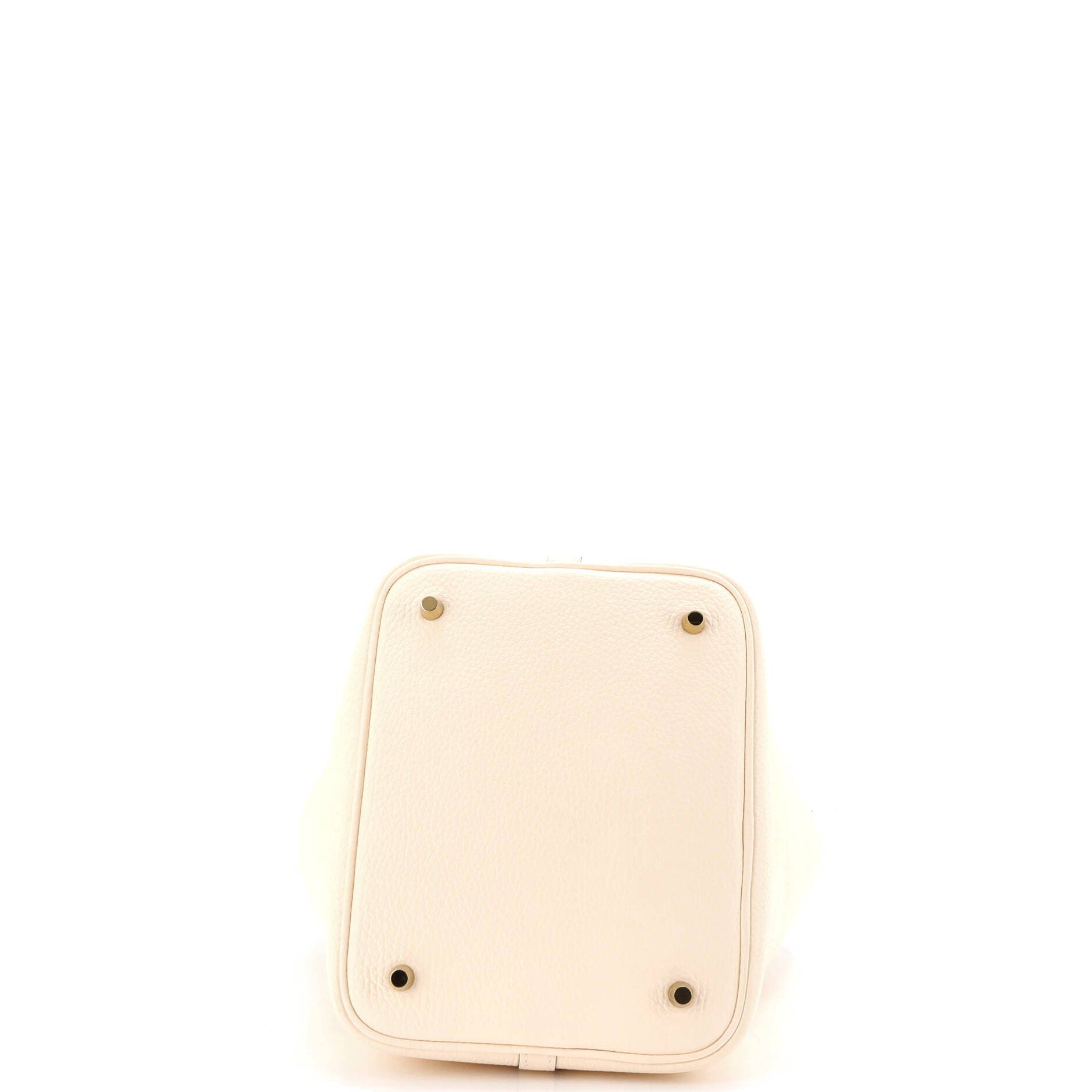 Pre-Owned Hermes Picotin Lock Bag Clemence MM, Alternate, color, Nata