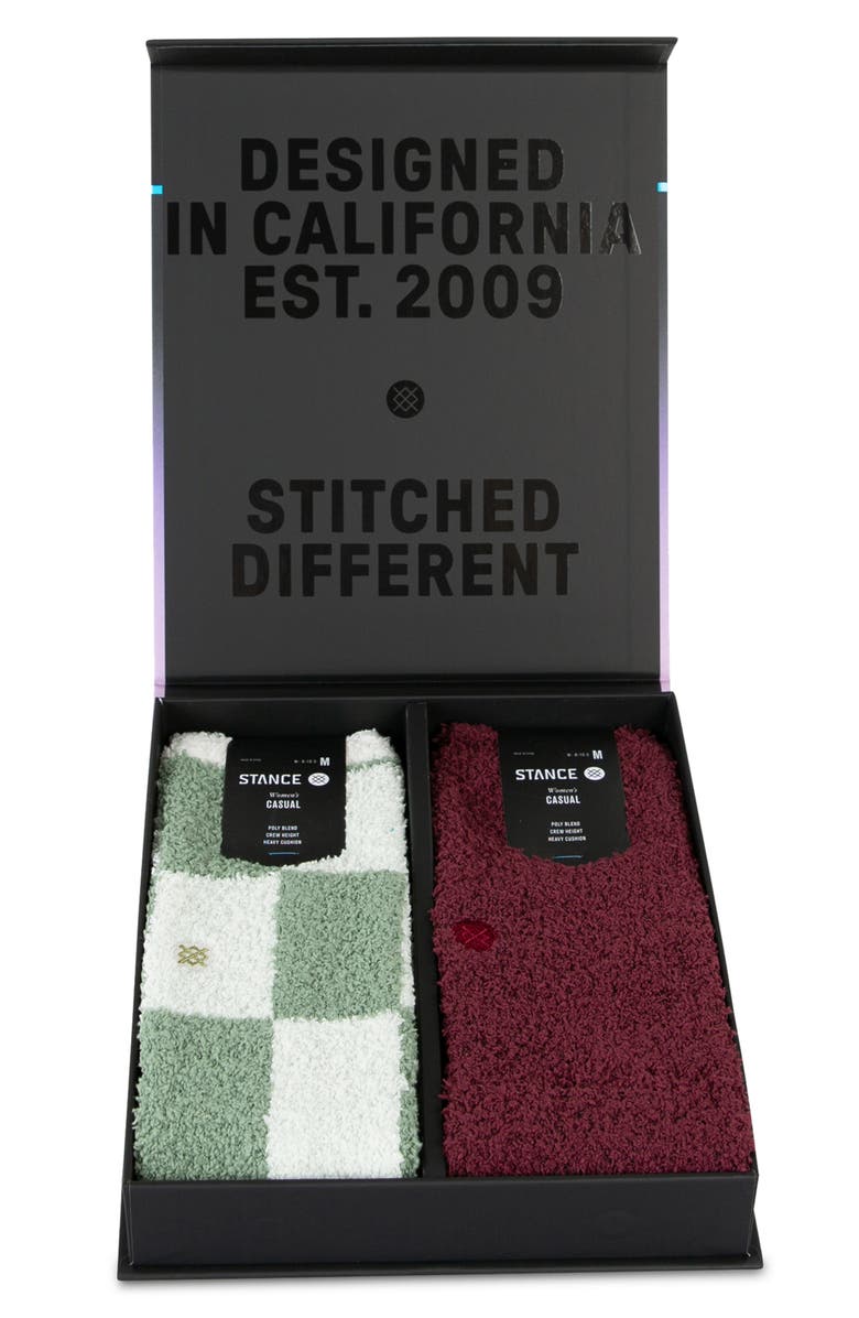 Stance Patchwork Assorted 2-Pack Crew Socks Gift Box Set, Alternate, color, Multi Pack