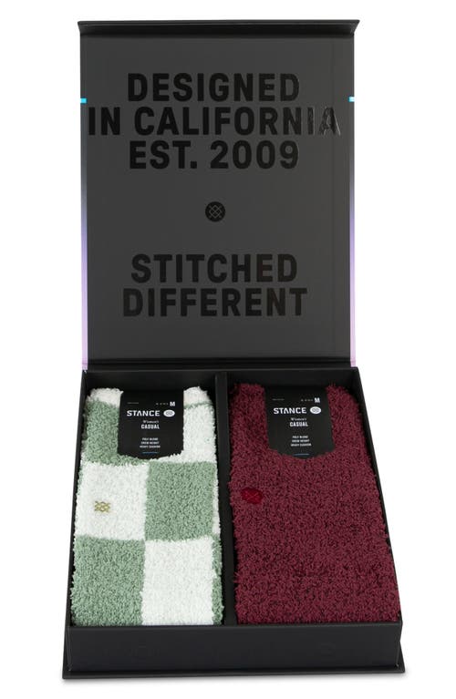 Stance Patchwork Assorted 2-pack Crew Socks Gift Box Set In Multi