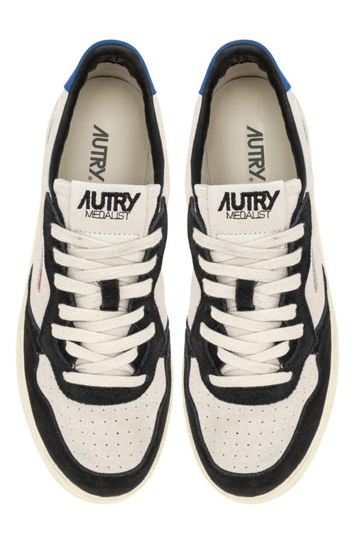 Autry 'medalist Low' Blue Sneakers With Contrasting Heel And Inserts In Multi
