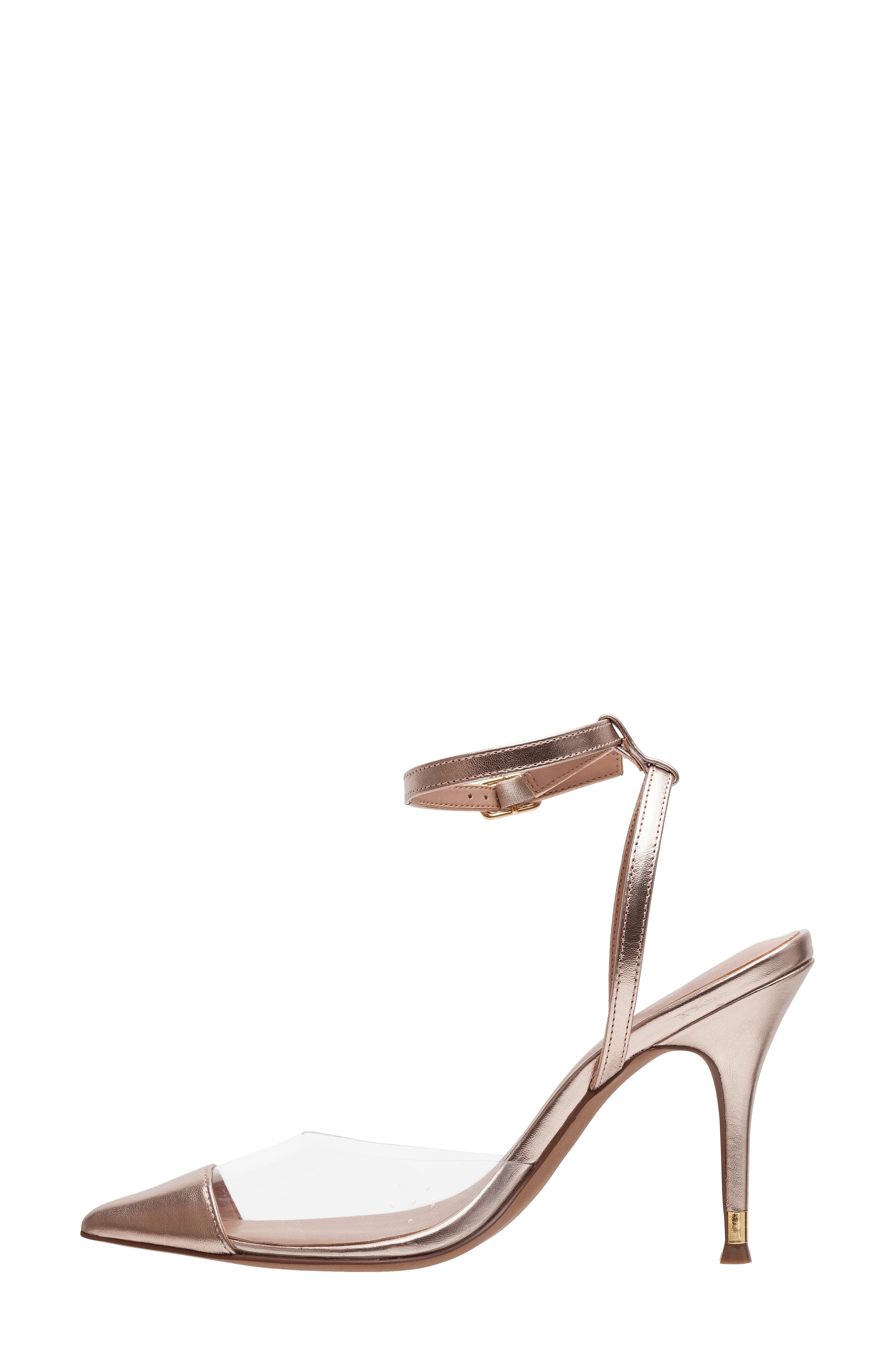 Linea Paolo Yuki Pointed Toe Pump, Alternate, color, Clear/ Rose Quartz