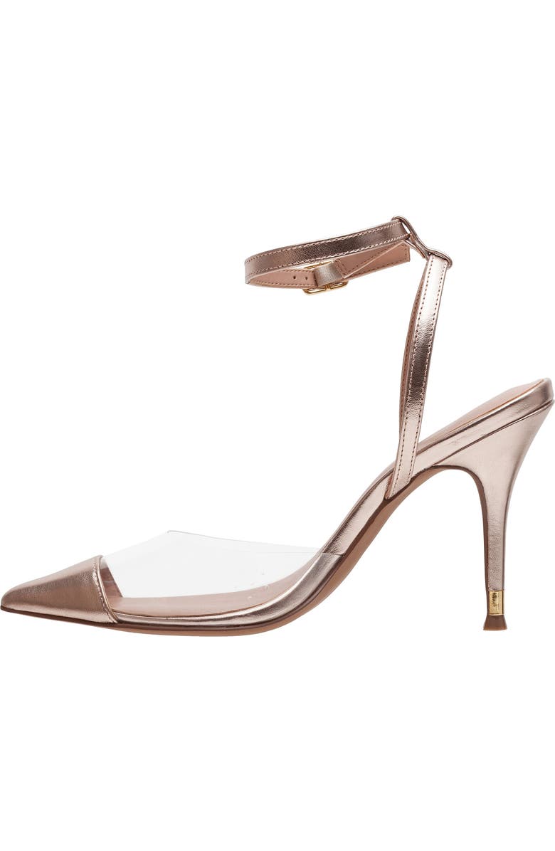 Linea Paolo Yuki Pointed Toe Pump, Alternate, color, Clear/ Rose Quartz