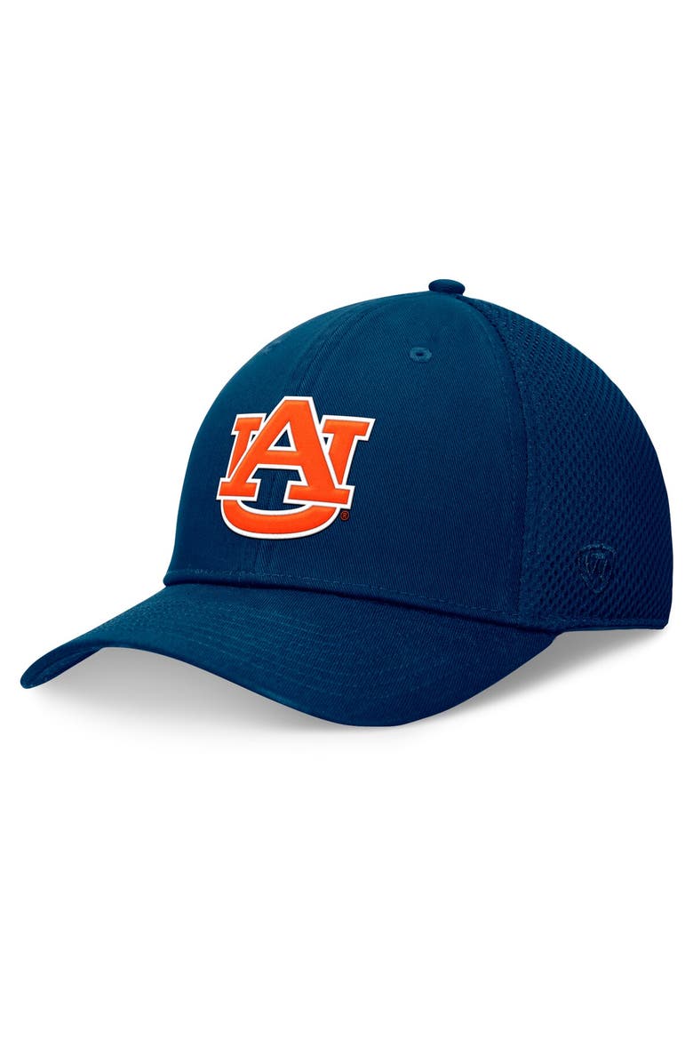 Men's Top of the World Navy Auburn Tigers Spacer Flex Hat, Main, color, Navy
