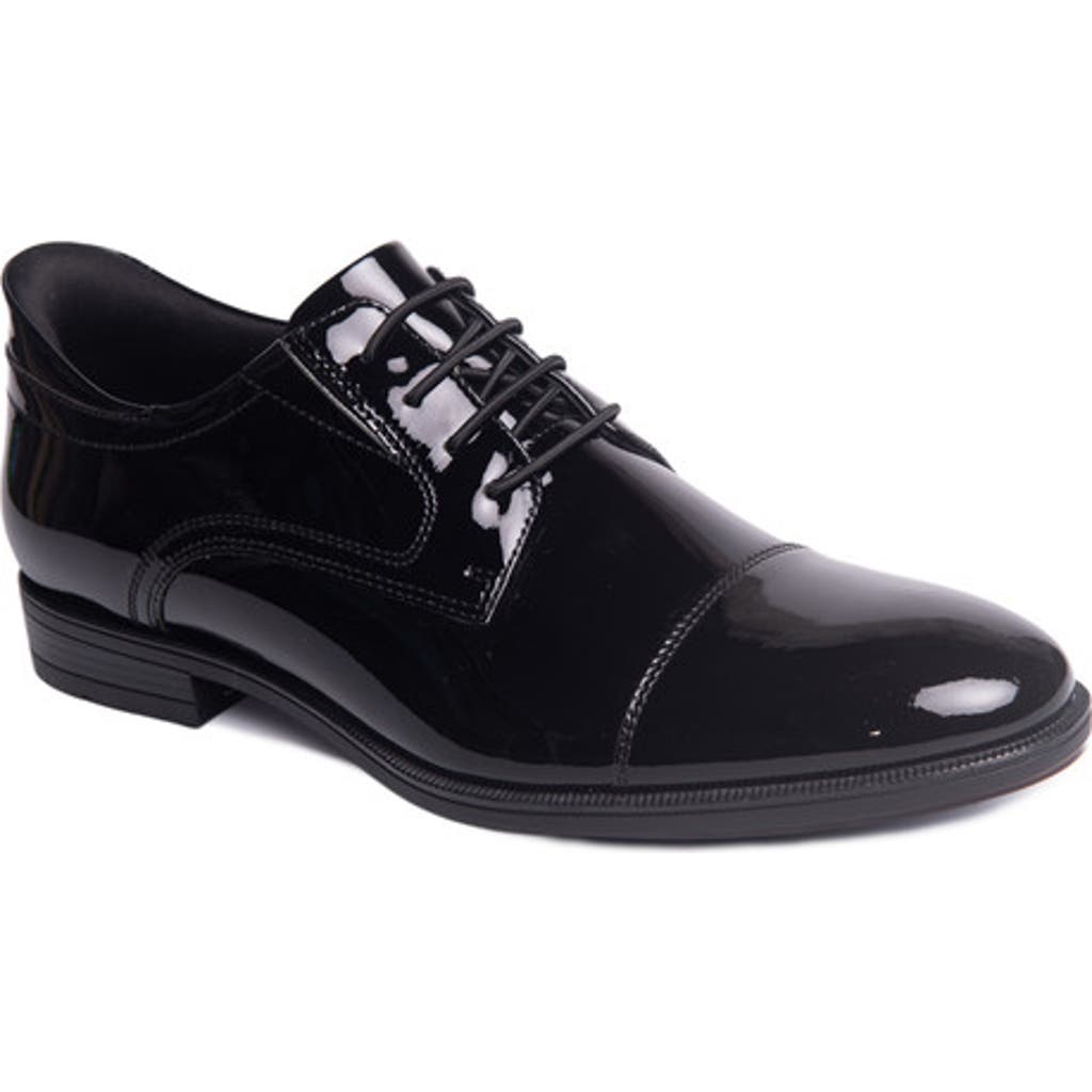 Marc Joseph New York Baker Street Hands Free Technology Leather Cap Toe Dress Oxford In Black