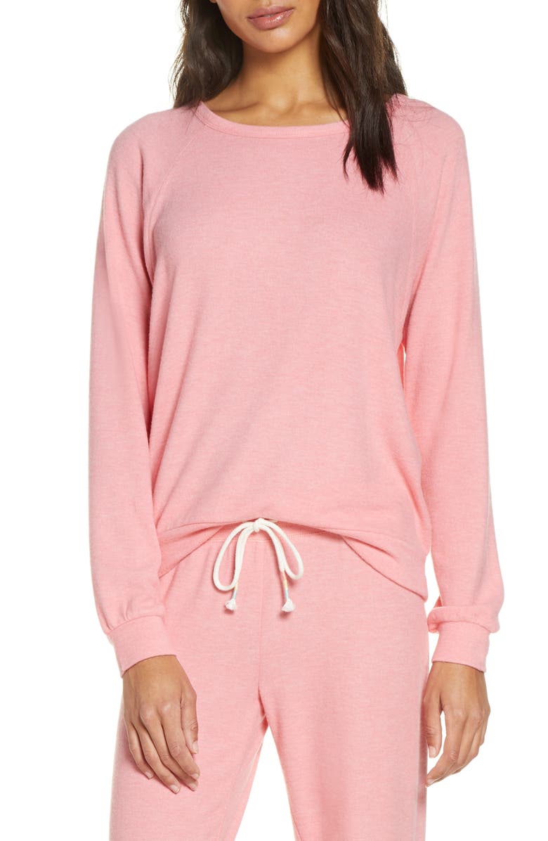 PJ Salvage Peached Jersey Sweatshirt, Main, color, 