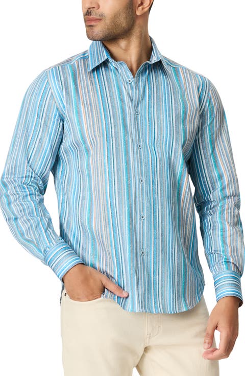 Rehan Long Sleeve Stretch Woven Shirt
