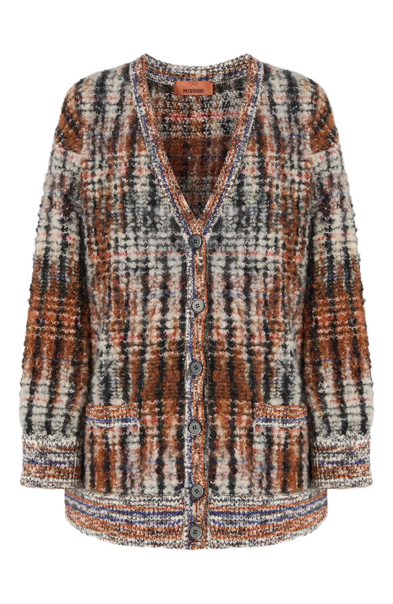 Cardigan With Check Pattern - image 2