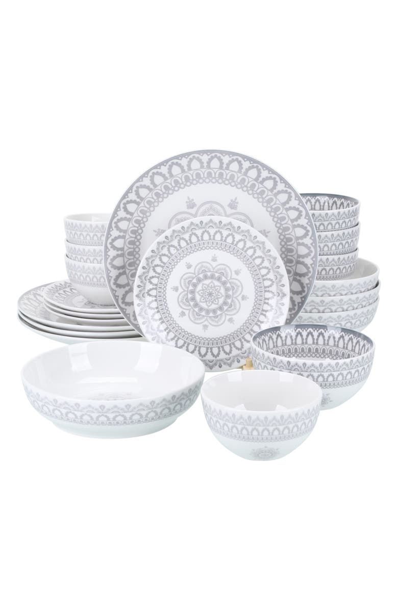BIA Cordon Bleu 20-Piece Arabesque Stone Dining Set, Main, color, Stone