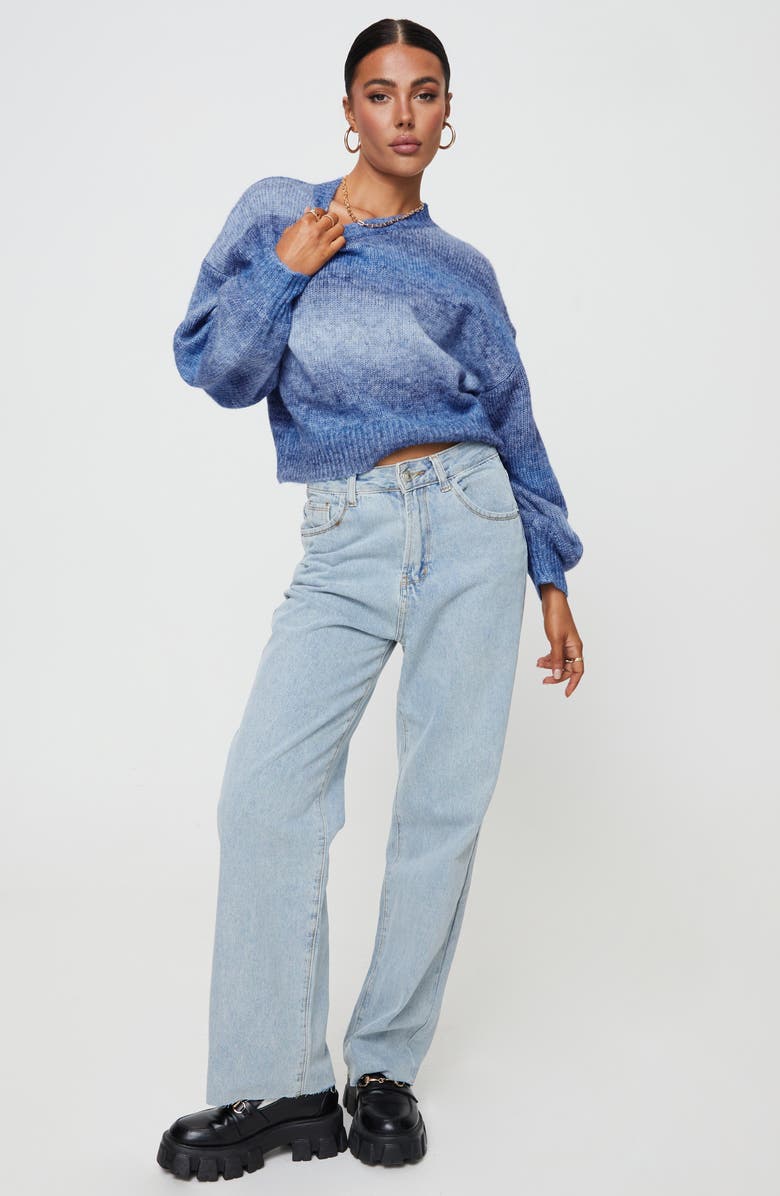 Princess Polly Adina Ombré Stripe Sweater, Alternate, color, 