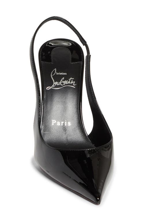 Christian Louboutin Miss Z Pointed Toe Slingback Pump In Black
