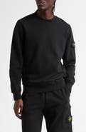 Stone Island Compass Logo Patch Fleece Sweatshirt