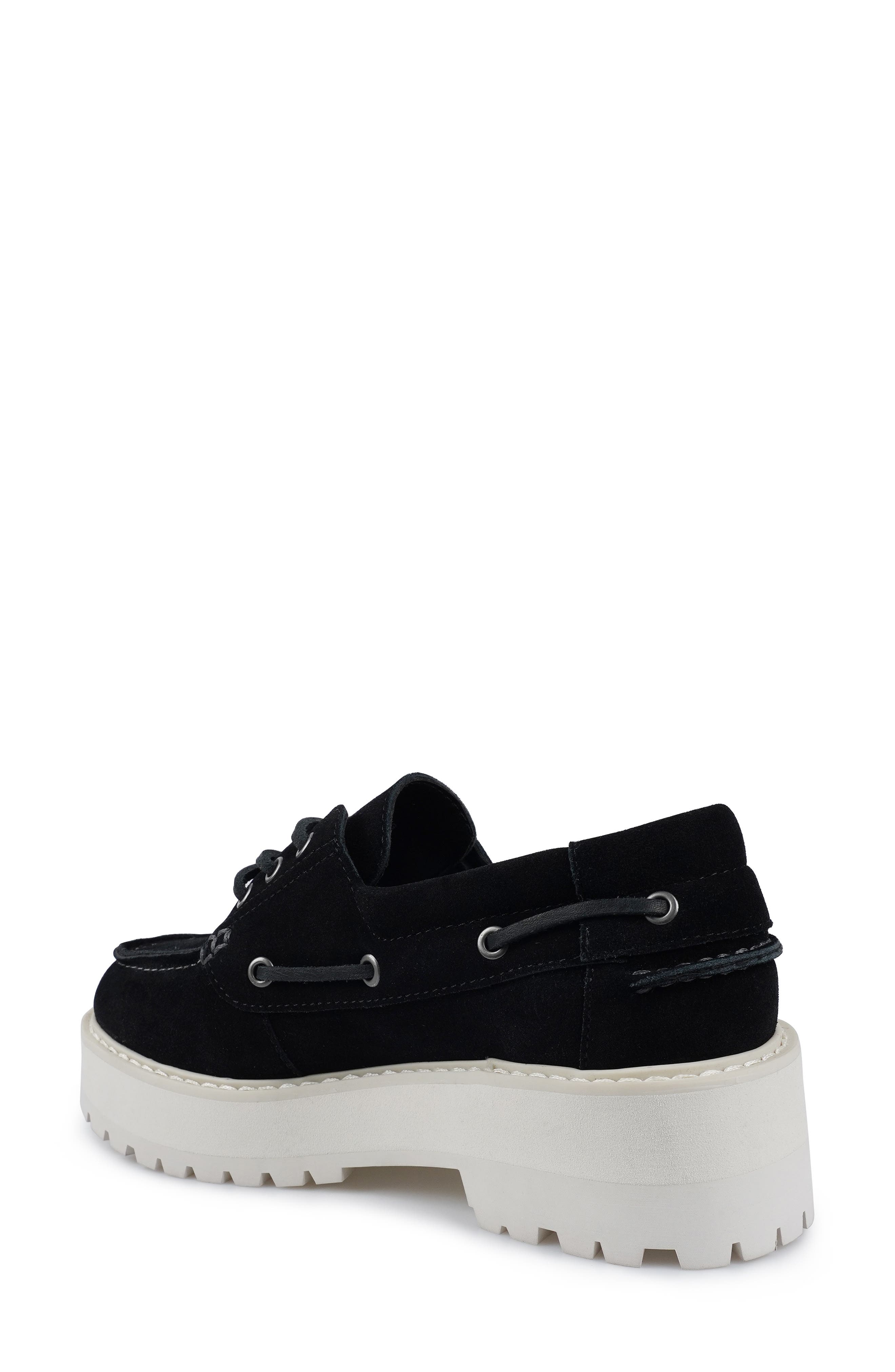 Candie's Biz Platform Loafer, Alternate, color, Black