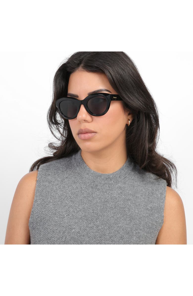 Illesteva Wellington Sunglasses, Alternate, color, Black / Guava