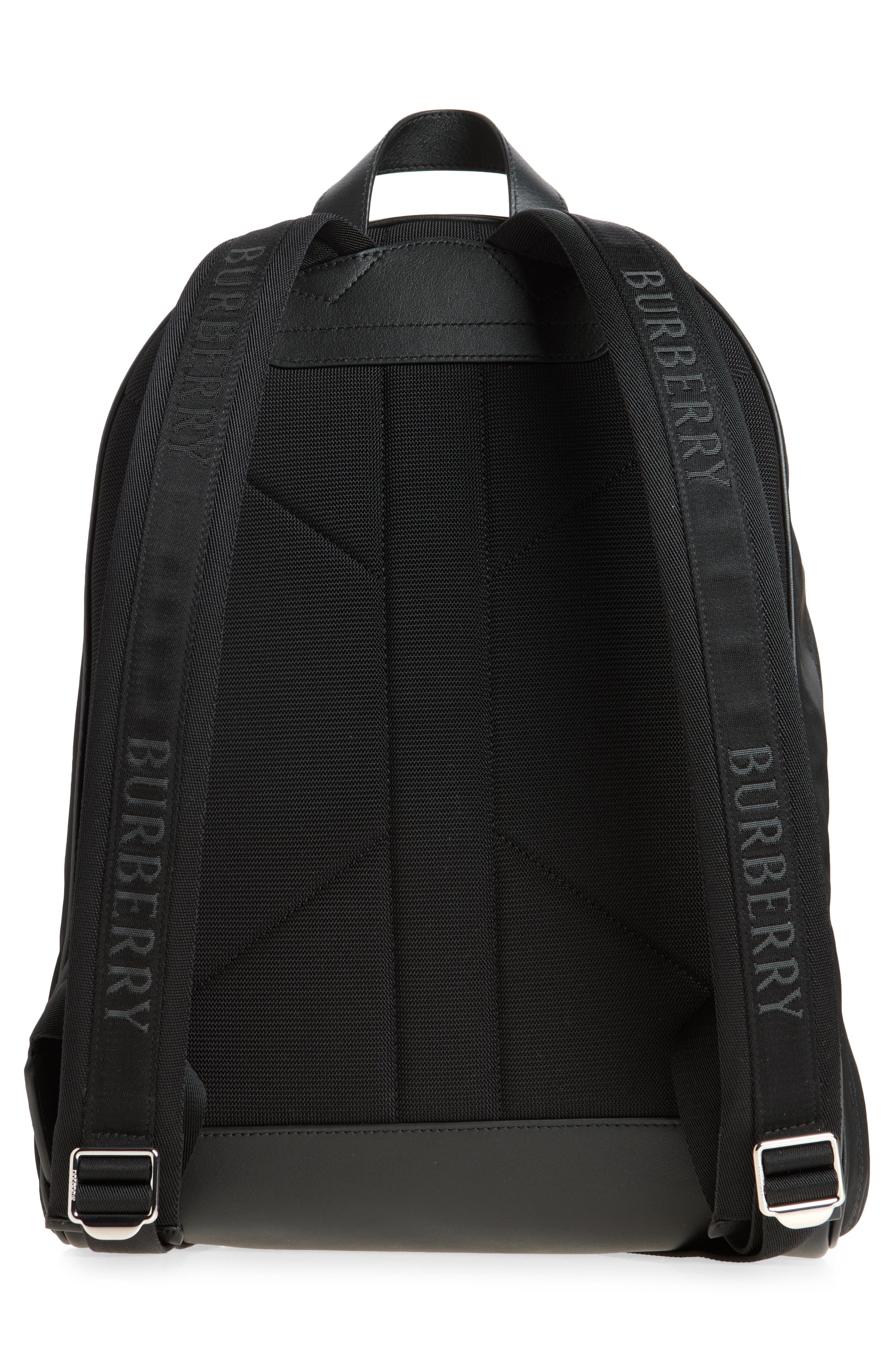 Jett Logo Nylon Backpack, Alternate, color, BLACK