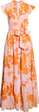 SUGARLIPS Lenira Floral Print A-Line Dress