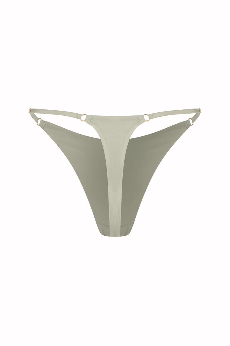 Silk Triangle Thong, Alternate, color, Mint
