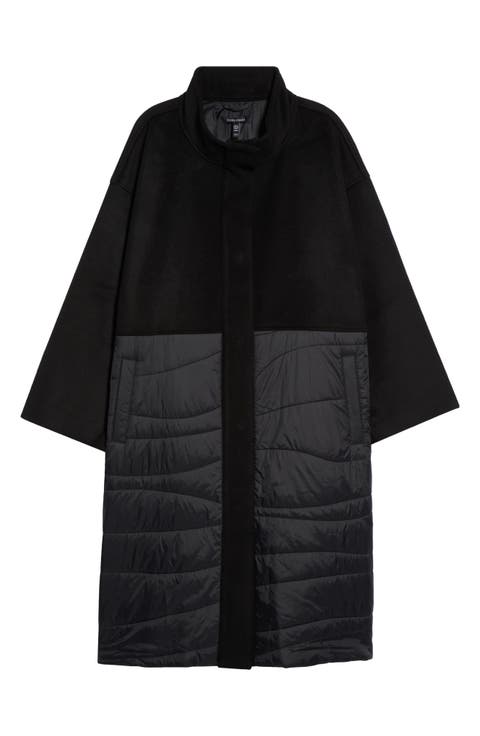 Stand Collar Recycled Nylon Coat