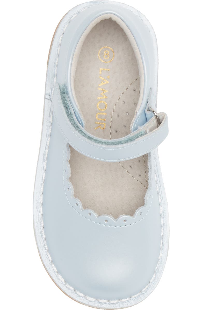 L'AMOUR Caitlin Scallop Mary Jane, Alternate, color, Pearl Blue