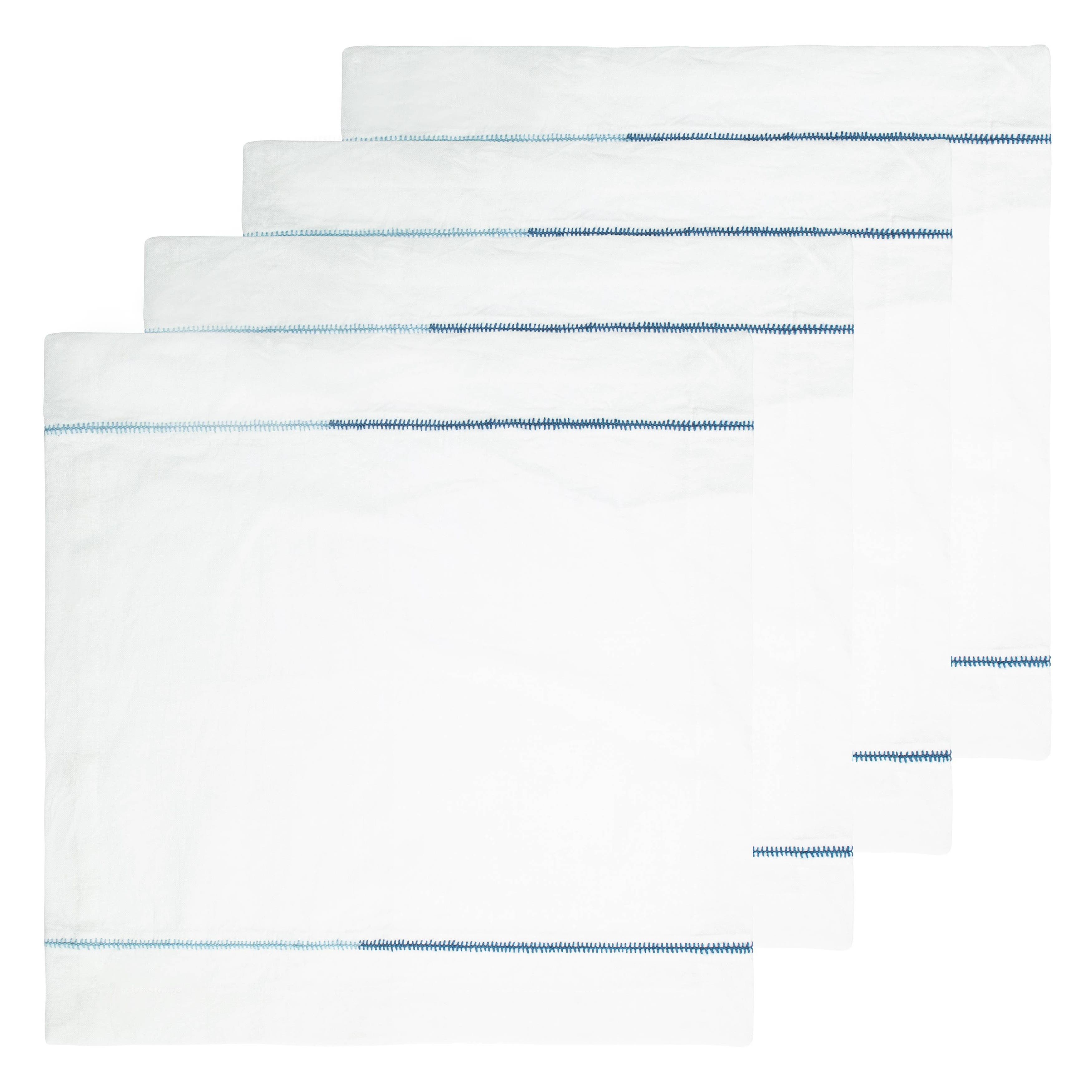 selected White/Blue 20" x 20"