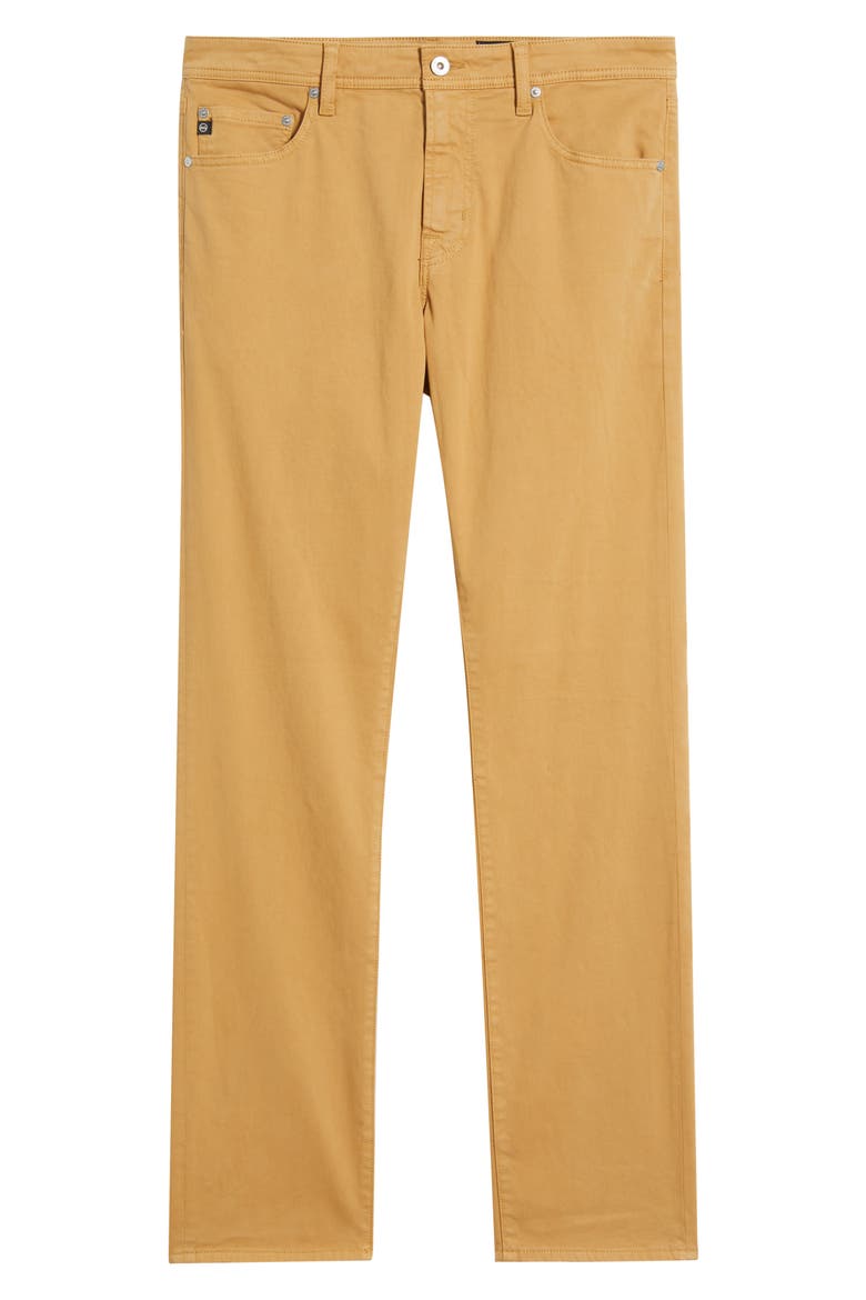 Everett Stretch Sateen Slim Straight Pants, Alternate, color, GOLDEN HICKORY