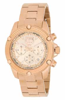 PLEIN SPORT Hurricane Chronograph Bracelet Watch, 44mm
