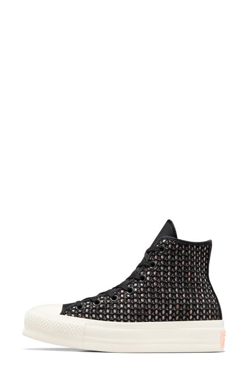 Converse Chuck Taylor® All Star® Lift High Top Sneaker In Black/egret/black