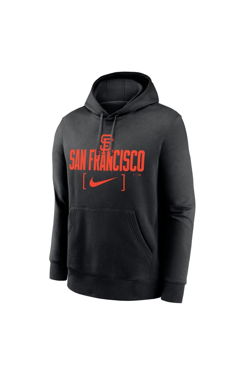 Nike Men's Nike Black San Francisco Giants Club Slack Pullover Hoodie, Alternate, color, 