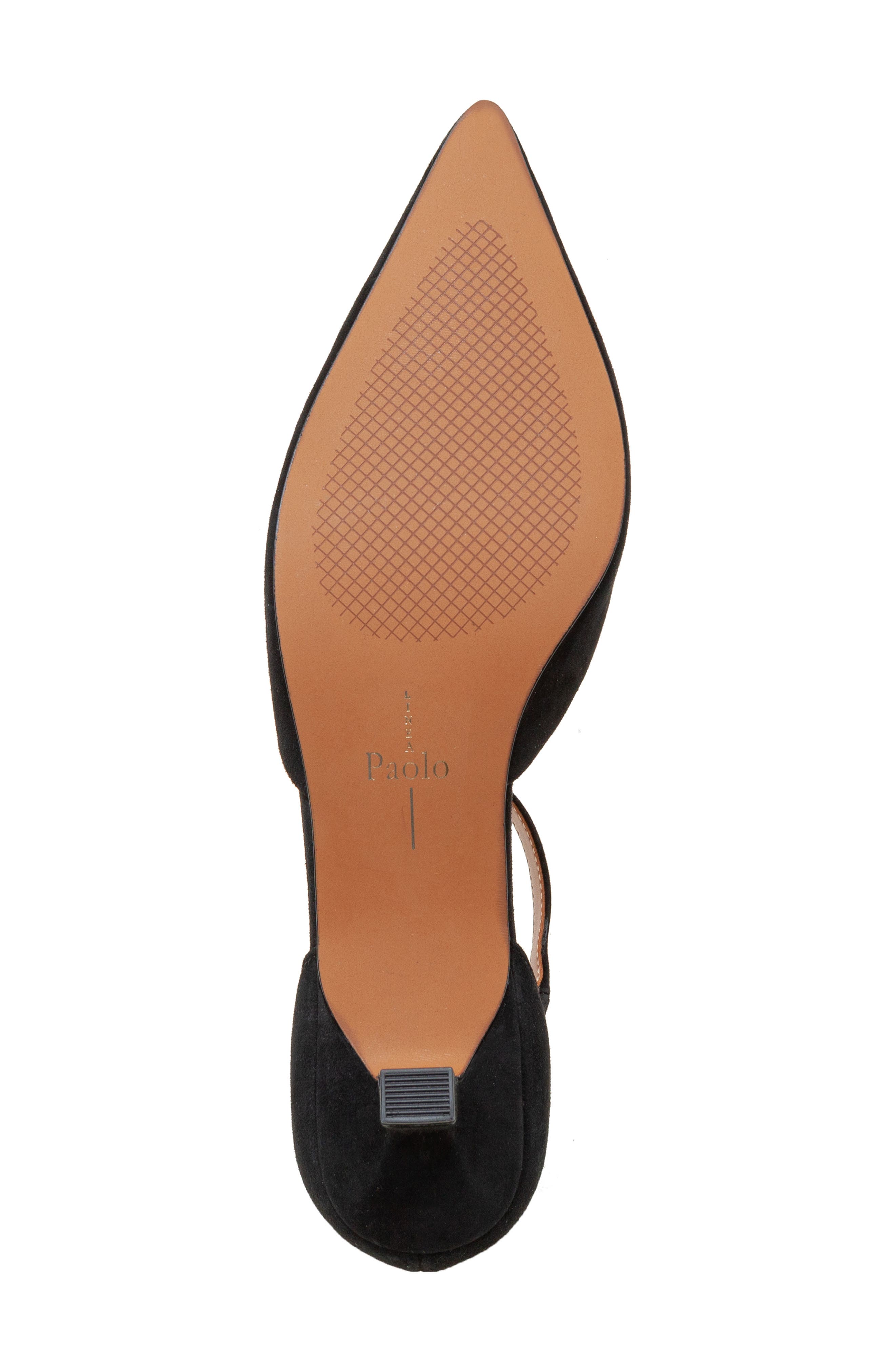 Linea Paolo Carey Ankle Strap Pointed Toe Pump, Alternate, color, Black