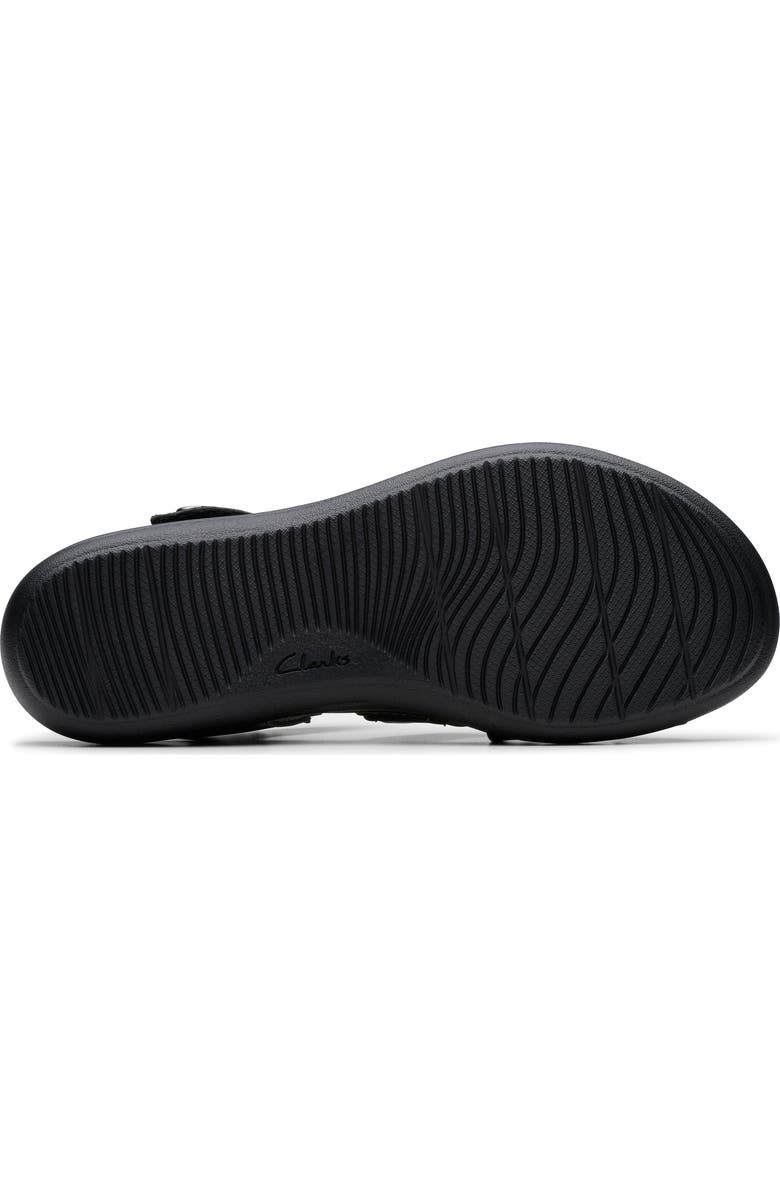 Clarks<sup>®</sup> Laurieann Bell Sandal, Alternate, color, Black Leather