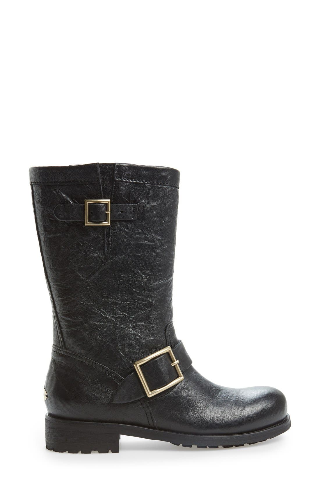 Jimmy Choo Motorcycle Boot, Alternate, color, 