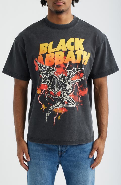 Oversize Black Sabbath Fly Graphic T-Shirt
