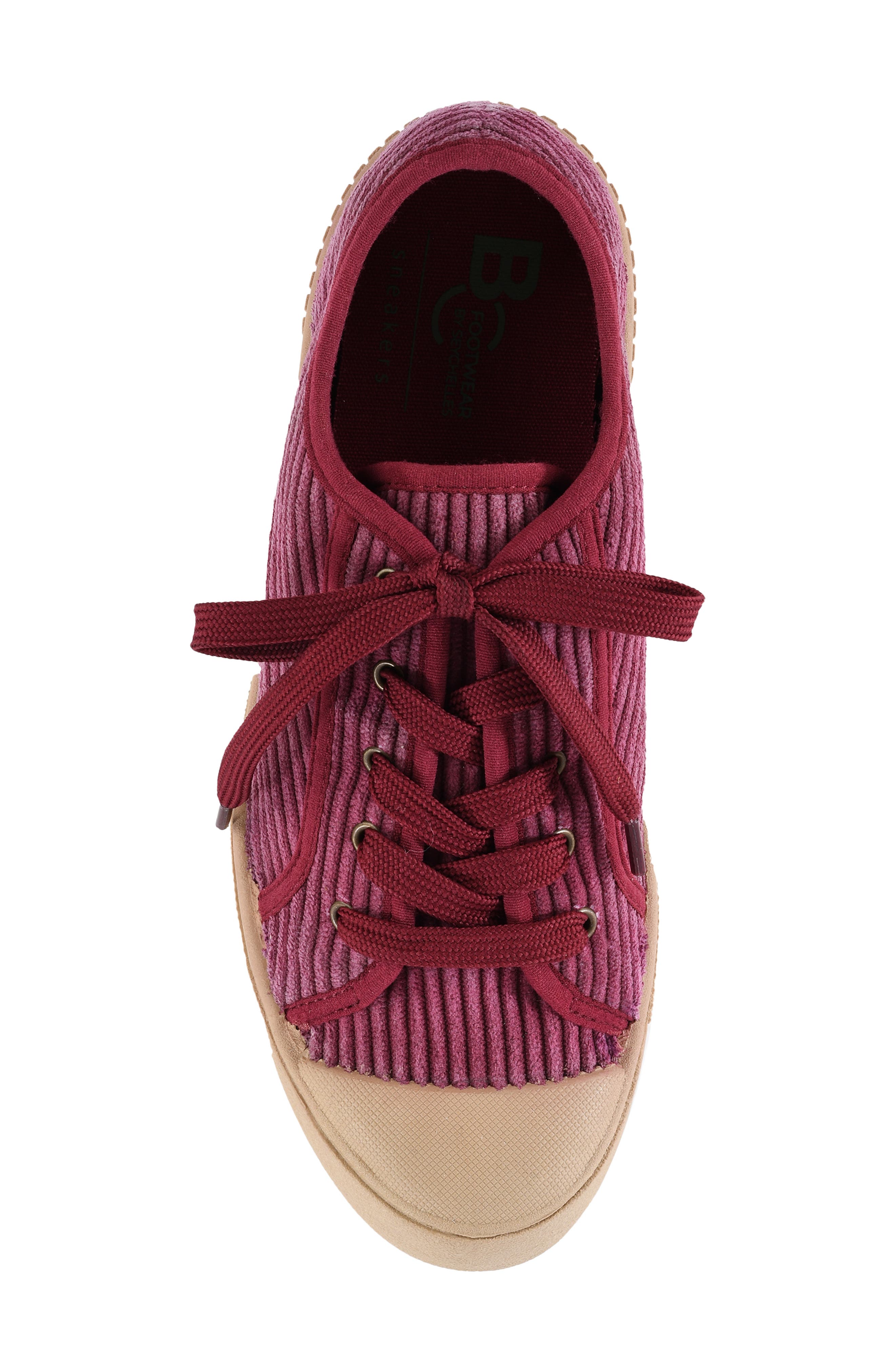 Bright Star Sneaker, Alternate, color, BURGUNDY