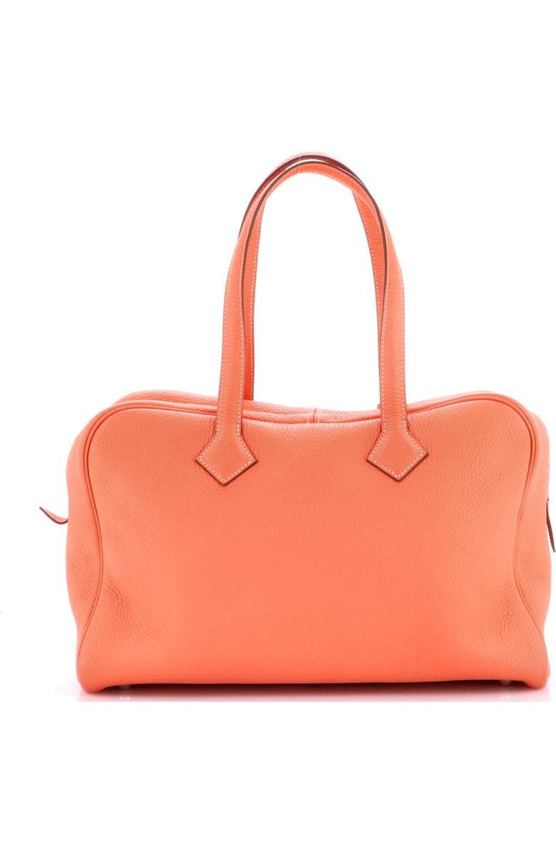 Pre-Owned Hermes Victoria II Bag Clemence 35, Alternate, color, Crevette