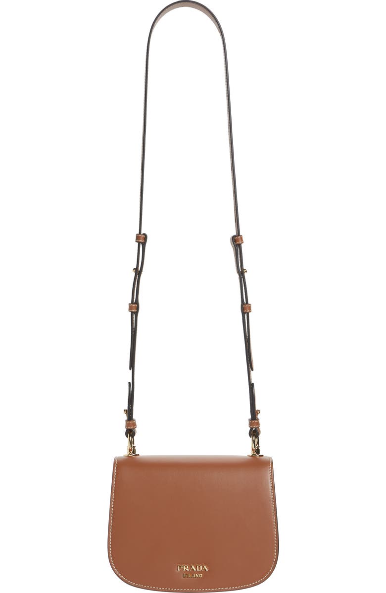 Prada City Calf Front Flap Crossbody Bag, Alternate, color,