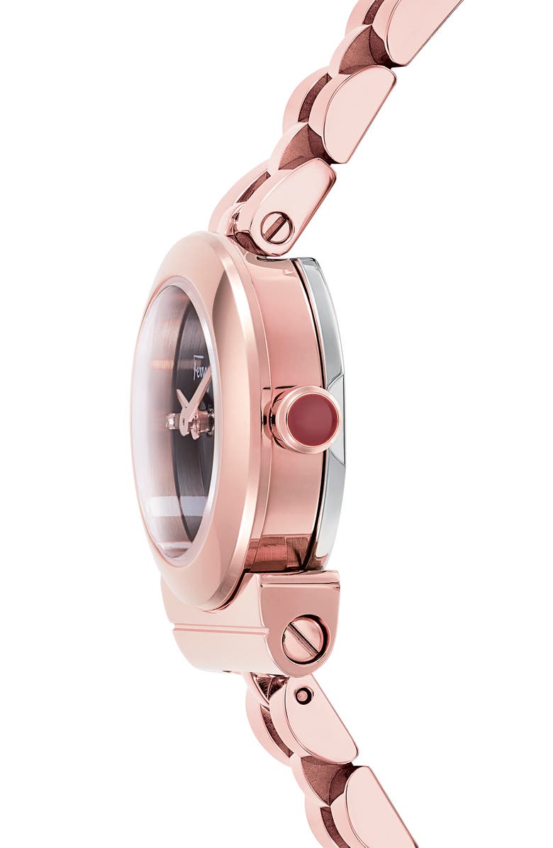 FERRAGAMO Gancio Bracelet Watch, 22.5mm, Alternate, color,