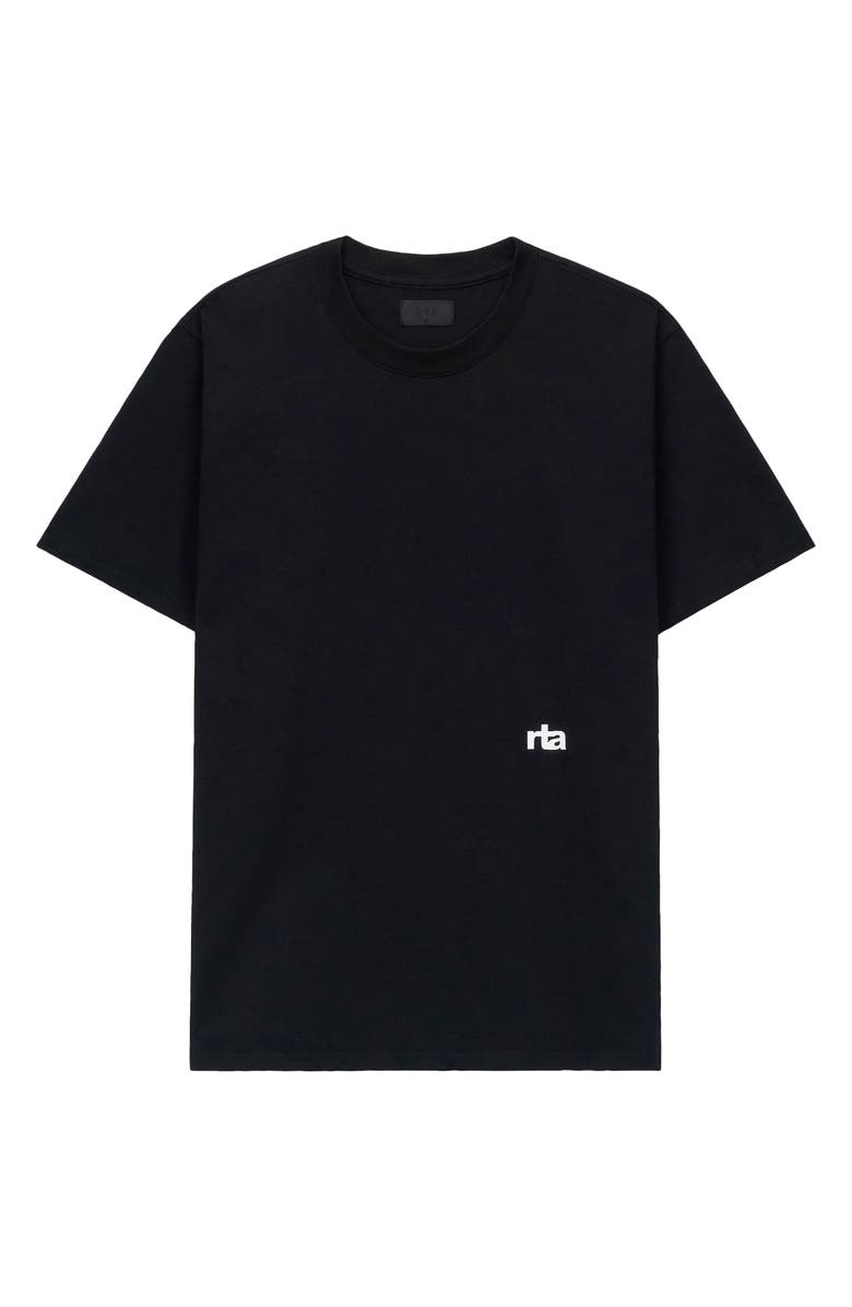 RtA Liam Logo Graphic T-Shirt, Main, color, Black Razor Type