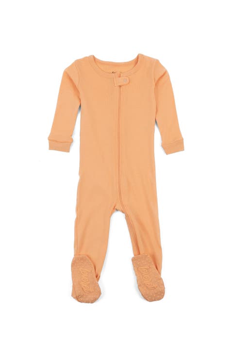 Footed Solid Cotton Matching Family Pajamas (Baby)