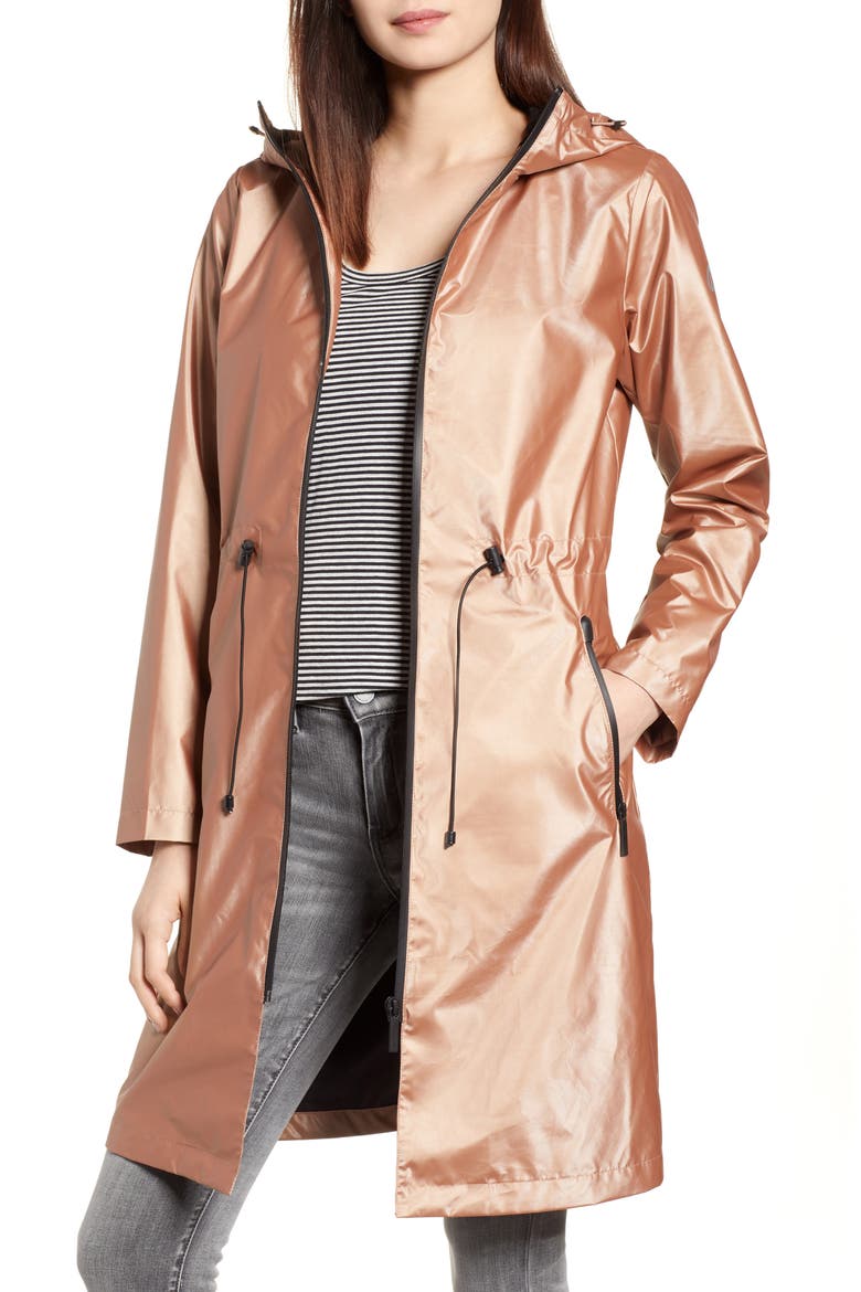 Metallic Rain Jacket, Main, color, METALLIC PINK