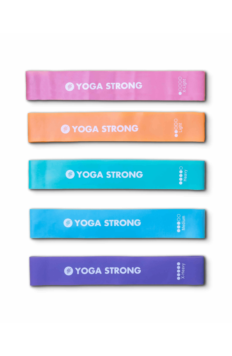 Yoga Strong Mini Resistance Bands, Main, color, Various Colors