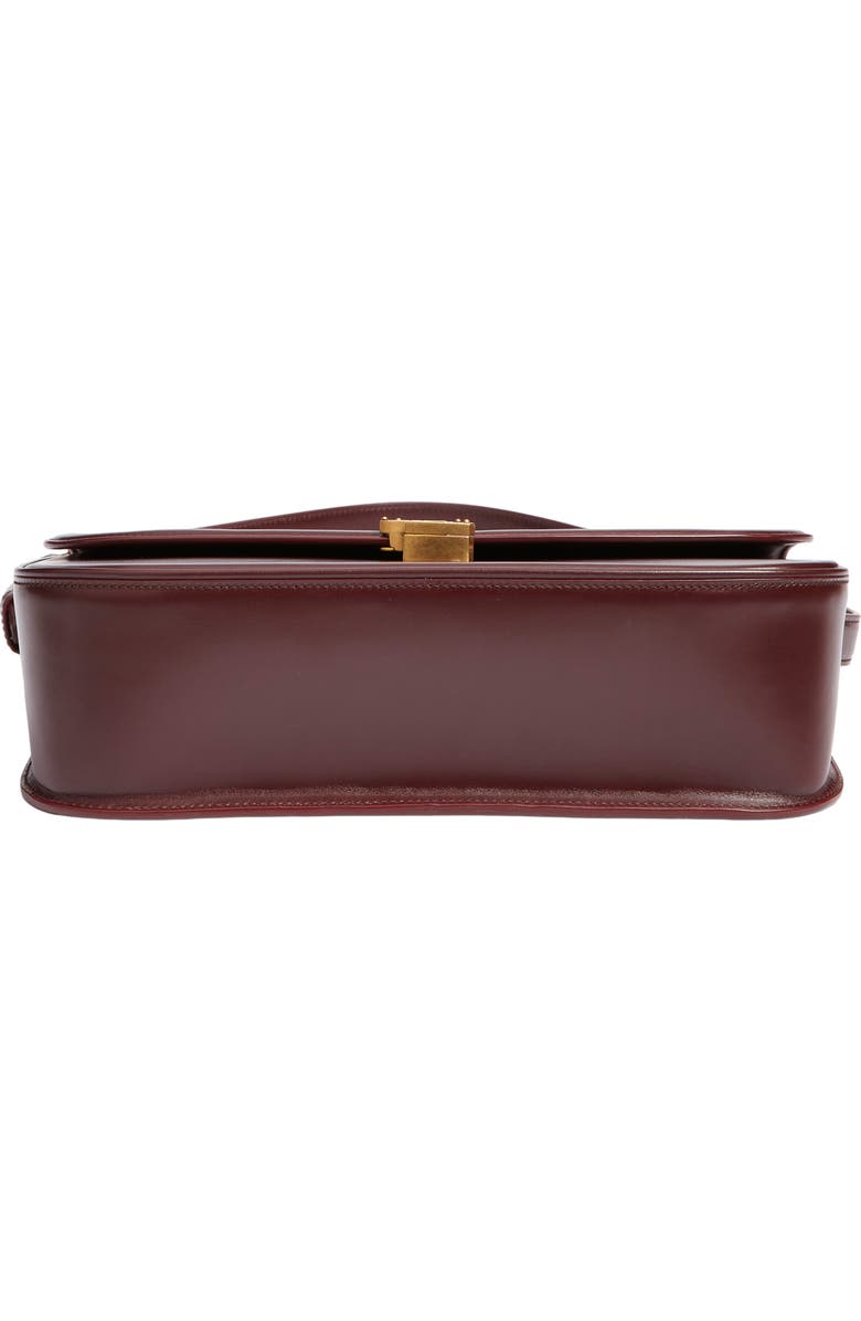 Saint Laurent Large Solferino Leather Shoulder Bag, Alternate, color, Rouge Cabernet