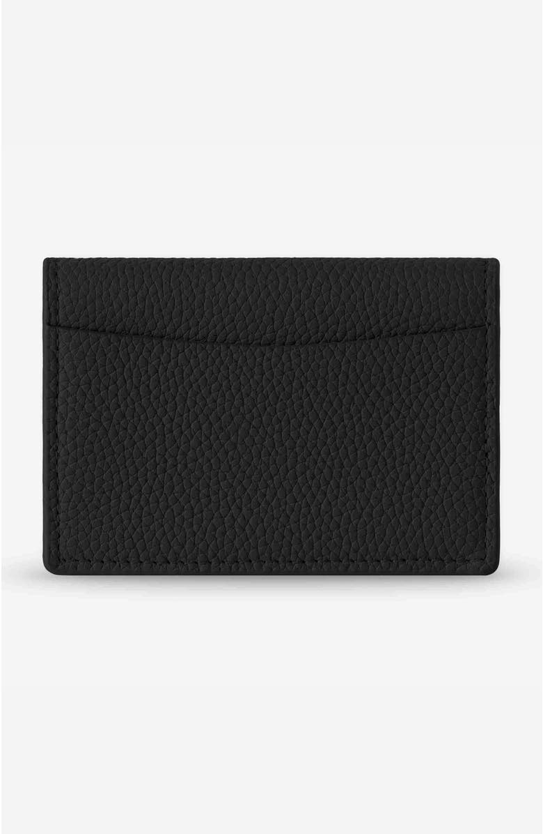 MAISON de SABRÉ Leather Card Case, Alternate, color, Black Caviar